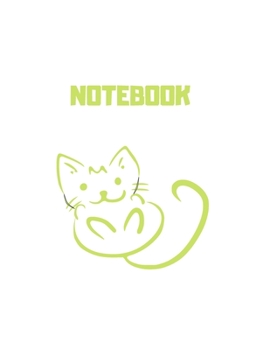 Paperback Notebook: Cat design paperback composition Notebook, college ruled paper 8.5"? 11" 110 pages Book