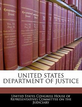 Paperback United States Department of Justice Book