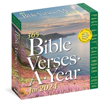 Calendar 365 Bible Verses-A-Year for 2024 Page-A-Day Calendar: Timeless Words from the Bible to Guide, Comfort, and Inspire Book