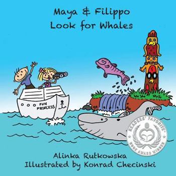 Paperback Maya & Filippo Look for Whales Book