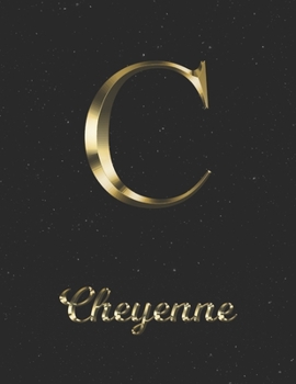 Paperback Cheyenne: 1 Year Daily Planner (12 Months) - Yellow Gold Effect Letter C Initial First Name - 2020 - 2021 - 365 Pages for Planni Book