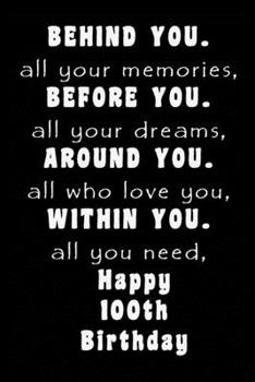 Behind You All Your Memories Before You All Your Dreams Happy Birthday: Lined Journal Happy Birthday Notebook, Diary, Logbook, Unique ... Perfect Gift For Man and Woman