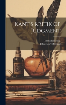 Hardcover Kant's Kritik of Judgment Book