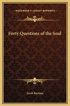 Hardcover Forty Questions of the Soul Book