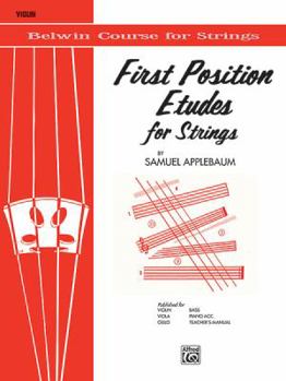 Paperback First Position Etudes for Strings: Violin (Belwin Course for Strings) Book