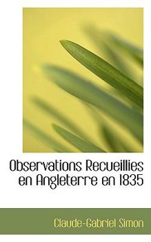 Paperback Observations Recueillies En Angleterre En 1835 Book