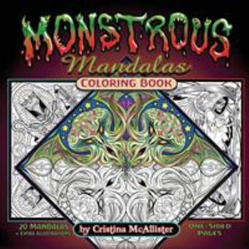 Paperback Monstrous Mandalas Coloring Book