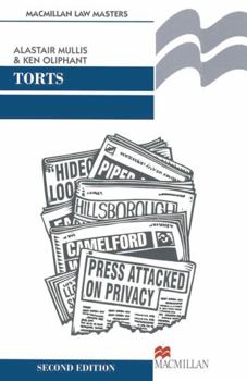 Paperback Torts (Palgrave Law Masters) Book