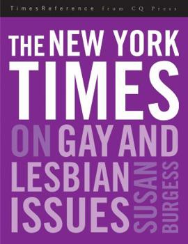 Hardcover The New York Times on Gay and Lesbian Issues Book