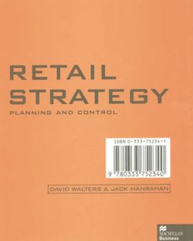 Paperback Retail Strategy: Planning and Control Book