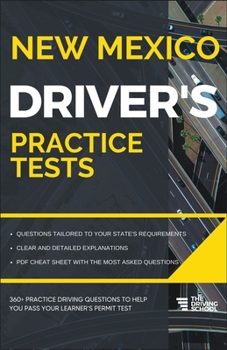 Paperback New Mexico Driver's Practice Tests Book