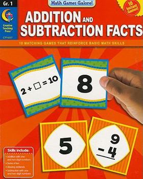 Paperback Addition and Subtraction Facts, Grade 1 Book