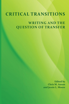 Paperback Critical Transitions: Writing and the Question of Transfer Book