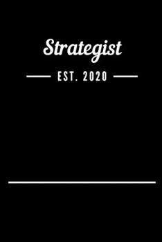 Paperback Strategist EST. 2020: Blank Lined Notebook Journal Book