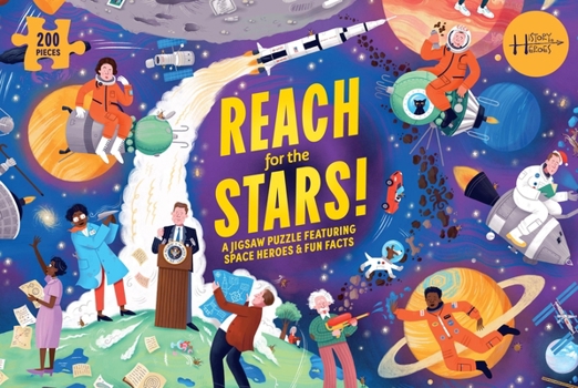 Misc. Reach for the Stars!: A 200-Piece History Heroes Space Jigsaw Book