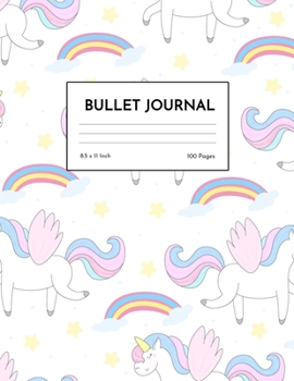 Bullet Journal: Simple Unicorn Dot Grid Notebook - Dotted Note Pad for Kids, Girls, Teens, Tweens, Women - Gifts for Birthday and Christmas | Creative Art 00538