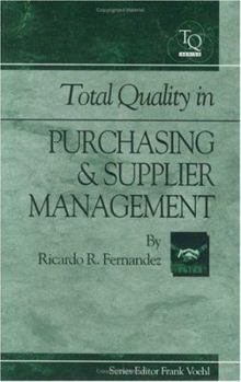 Hardcover Total Quality in Purchasing and Supplier Management Ies Book