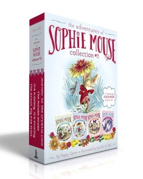 Paperback The Adventures of Sophie Mouse Collection #3 (Boxed Set): The Great Big Paw Print; It's Raining, It's Pouring; The Mouse House; Journey to the Crystal Book