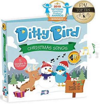 Paperback Ditty Bird Christmas Books for Toddlers | Musical Toddler Books | Kids Christmas Book for Gifting | Interactive & Sturdy Baby Books with Sound | Jingle Bells & Holiday Songs for Nursery, Children Book