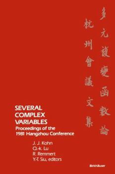 Paperback Several Complex Variables: Proceedings of the 1981 Hangzhou Conference Book