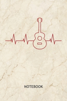 NOTEBOOK: Guitarist Note Book Grid-lined 6x9 - Instruments Journal A5 Gridded - Instrumentalist Planner Guitar Player EKG 120 Pages SQUARED - Pulse ... Soft Cover - Concert Band Birthday Present