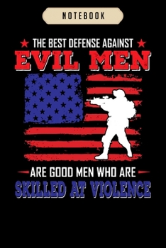 Paperback Notebook: Against evil are veteran skill violence Notebook-6x9(100 pages)Blank Lined Paperback Journal For Student, kids, women, Book