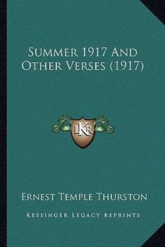 Paperback Summer 1917 And Other Verses (1917) Book