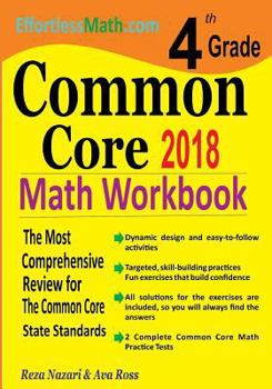 Paperback 4th Grade Common Core Math Workbook: The Most Comprehensive Review for The Common Core State Standards Book