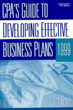 Paperback CPA's Guide to Developing Effective Business Plans 1999 Book