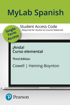 Printed Access Code Mylab Spanish with Pearson Etext -- Access Card -- For ¡Anda! Curso Elemental (One Semester Access) Book