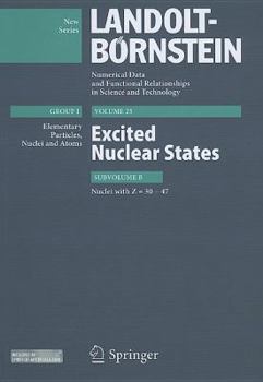 Hardcover Z = 30-47. Excited Nuclear States Book