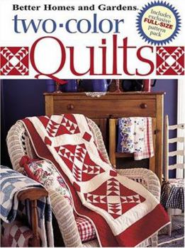 Hardcover Two-Color Quilts [With Full-Size Pattern Sheet] Book