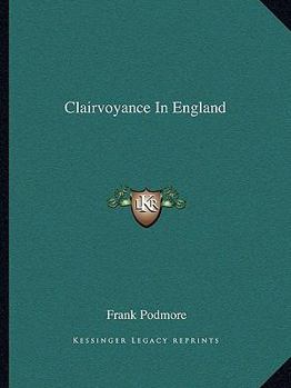 Paperback Clairvoyance In England Book
