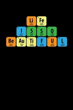 Paperback Notizbuch: Wissenschaft Periodensystem Element Leben Geschenk 120 Seiten, 6X9 (Ca. A5), Punktraster [German] Book