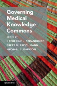 Paperback Governing Medical Knowledge Commons Book
