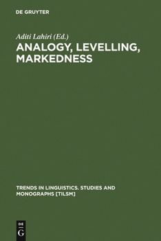Hardcover Analogy, Levelling, Markedness Book