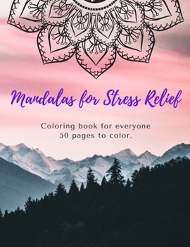 Paperback Mandala for stress-relief coloring book for everyone Book