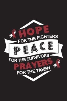 Hope Peace Prayers: Oral Cancer Journal Notebook (6x9), Oral Cancer Books, Oral Cancer Gifts, Oral Cancer Awareness
