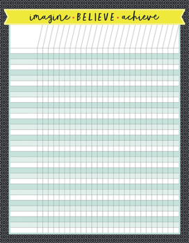 Wall Chart Aim High Incentive Chart Book