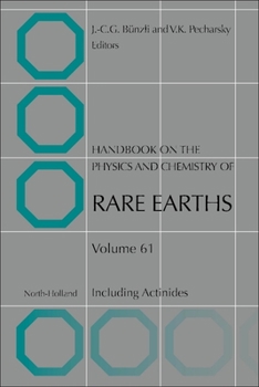 Hardcover Handbook on the Physics and Chemistry of Rare Earths: Including Actinides Volume 61 Book
