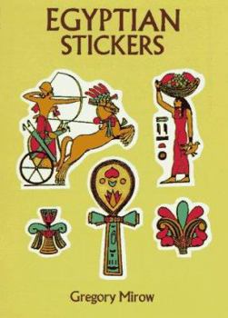 Paperback Egyptian Stickers: 25 Full-Color Pressure-Sensitive Designs Book