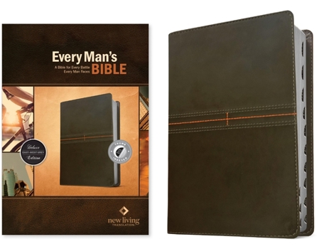 Imitation Leather Every Man's Bible NLT (Leatherlike, East-West Grey, Indexed) Book