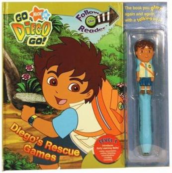 Hardcover Diego's Rescue Games [With Diego Talking Pen] Book