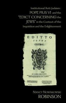 Hardcover Institutional Anti-Judaism Book