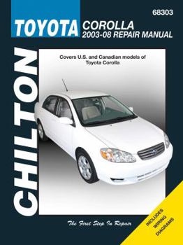 Paperback Toyota Corolla: 2003 - 08 Repair Manual: covers U.S. and Canadian Models of Toyota Corolla (Hayne's Automotive Repair Manual) Book