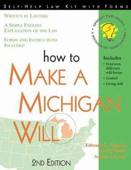 Paperback How to Make a Michigan Will: With Forms Book