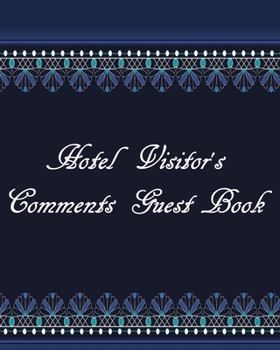 Paperback Hotel Visitor's Comments Guest Book