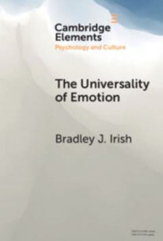 Hardcover The Universality of Emotion: Perspectives from the Sciences and Humanities Book