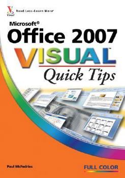 Paperback Microsoft Office 2007 Visual Quick Tips Book