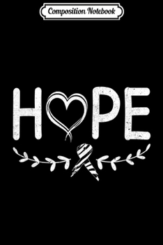 Composition Notebook: Hope Heart Zebra Ribbon Carcinoid Cancer  Journal/Notebook Blank Lined Ruled 6x9 100 Pages